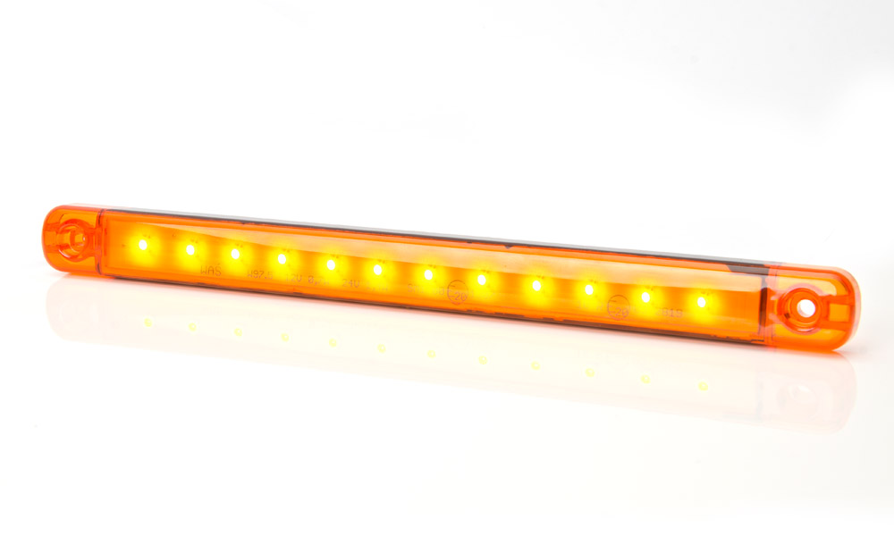 Boční poziční světlo led oranžové, w97.5 238x21x10 mm, kabel_0,25_m