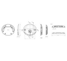 Warning light for platform W151, oval (1)