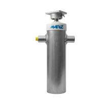 MARIZ hydraulic cylinder O110 mm, 4-stage, 1200 mm stroke, zinc-plated, with valve for 1/2