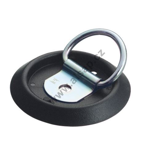Surface-mounted lashing ring 300 daN O100 × 11 mm, O6 mm ring, zinc plated / plastic