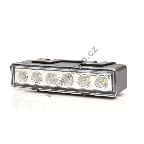 LED predator / warning light orange, clear cover, 7 modes, W117, cable 3m