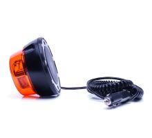 LED oranžový maják, 1 mód, 12-24V, magnet, spirálový kabel 3m, zástrčka do autozapalovače (2)