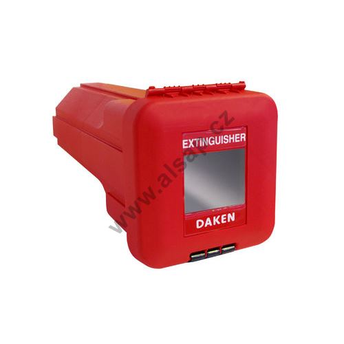 SLIDEN Fire Extinguisher Box 6kg - Red, 595 x 284 x 265 mm DAKEN