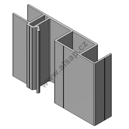 Profile column CS-5 100/158 x 35 mm, anodized (1)