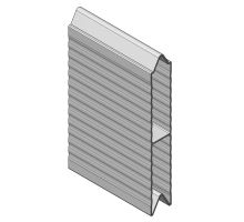 Pyramid WAVE profile for CS, 150 mm L - aluminum / anodised