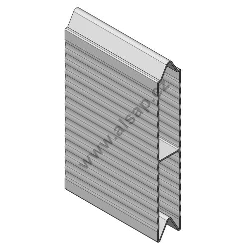 Pyramid WAVE profile for CS, 150 mm L - aluminum / anodised