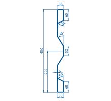 Steel side panel HV 450/2 mm (2)