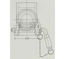 Case with 80mm damping for 24mm pin, type 3000, 24t (1)