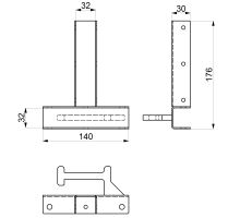 Crossbeam connector P with TOP combi connector, zn (1)