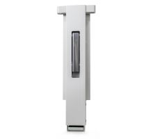 AL side pillar, with flange, 80/600 mm, pocket, receiver, without support stand, anodised