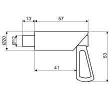 Eccentric locking pin o12 mm, zinc plated (1)
