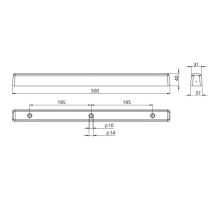 Rubber bumper 500 x 37 x 40 mm (1)