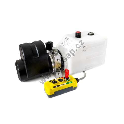 Electrohydraulic pump 12V, Binotto, 180 bar, plastic tank 6 L (1)