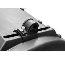Plastic mudguard, 650x1900x1250mm, adj. brackets o42mm, antispray mudflap 350 mm, L/R (4)