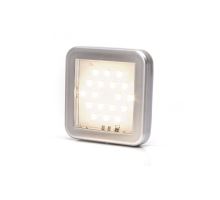 Internal LED lighting, clear/milk glass, 12/24V, 55x55x8 mm