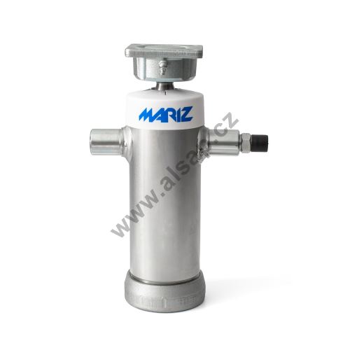 Hydraulic cylinder MARIZ o110mm, 4-stage, stroke 550mm, zinc, with valve for 1/2" connecti