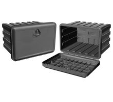 Plastic toolbox, FAST PLEX BAWER, 500x365x300 mm, optional accessories