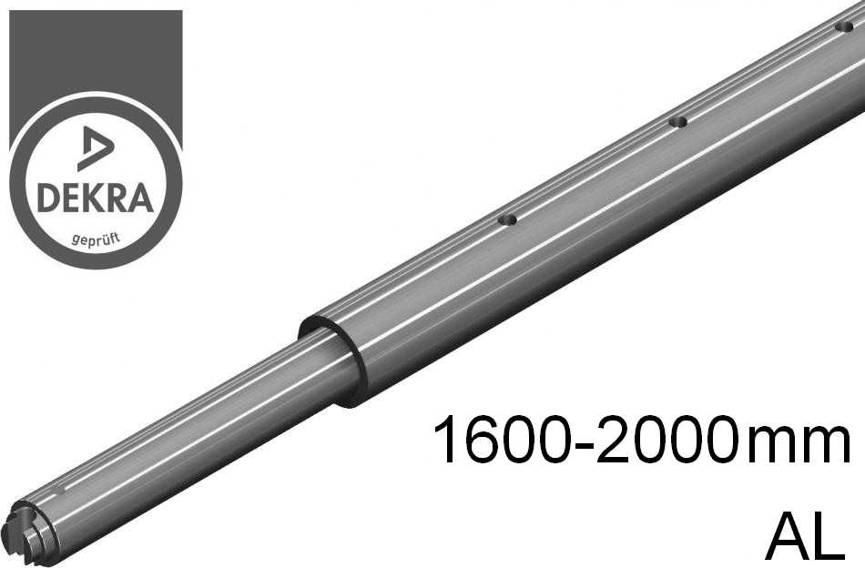 Tyč rozpěrná AL, o42mm, alSap-Line, 1600-2000 mm (o19/o24/U9mm) 400 daN DEKRA