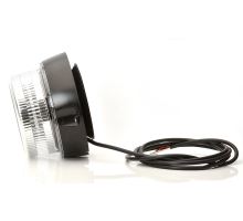 LED orange beacon, clear cover, 1 mode, 12-24V, magnet, 3m cable (2)