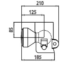 Casing 80mm with damping for pin 25/22, type 3000, 24t (1)