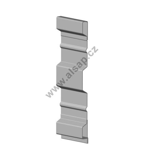 Steel side HVAKT 600/2 mm