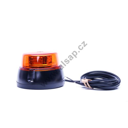 Orange LED beacon, 1 mode, 12-24V, for screwing, 1,5m cable