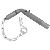 Locking pin 25/22mm x 120mm for 80mm bushing, type 3000 / 8000, 24t