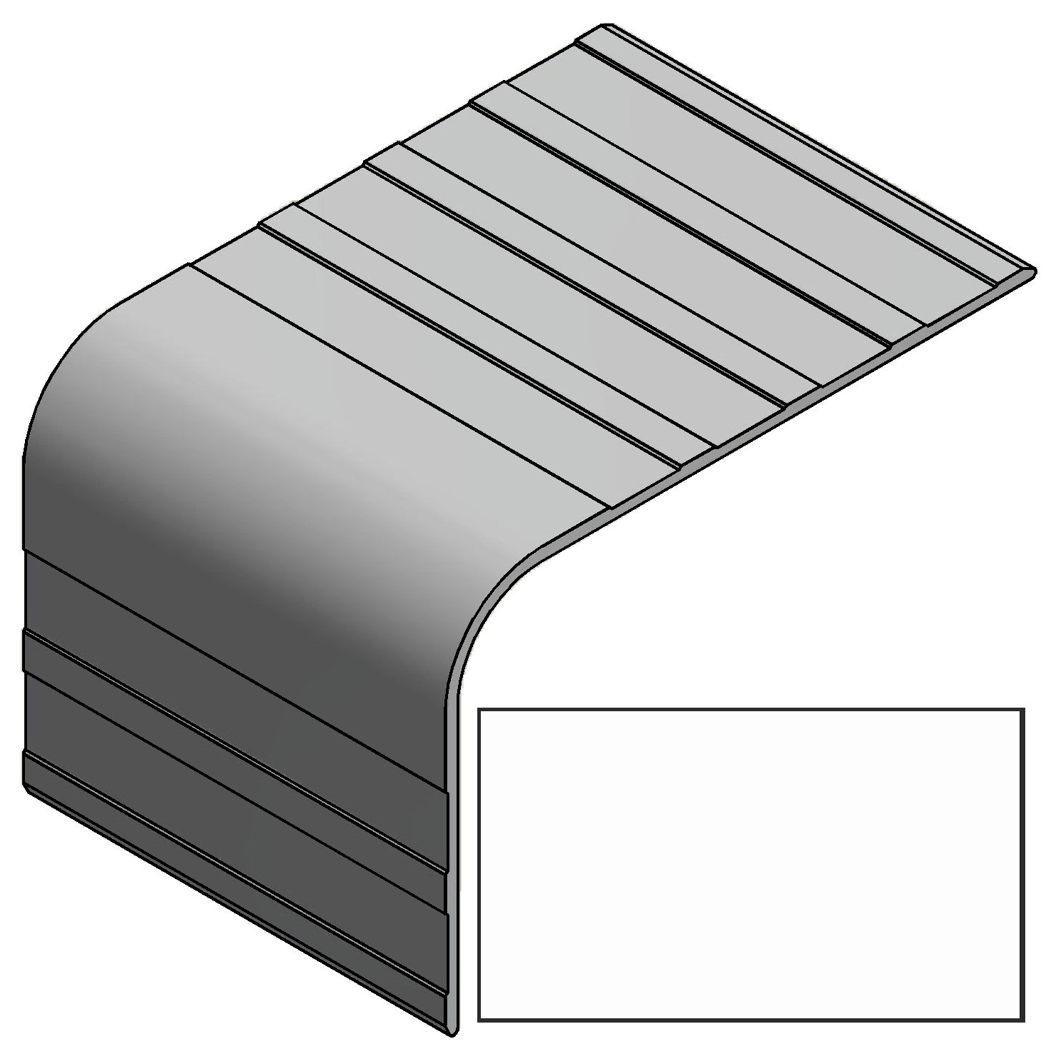 Profil skříně vnější 90x140mm, síla 3mm, ral 9010