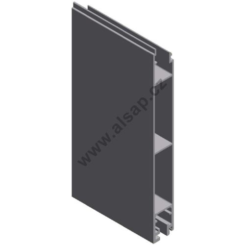 Bottom dropside profile 200 mm, for sealing - (aluminum/anodised) (808)