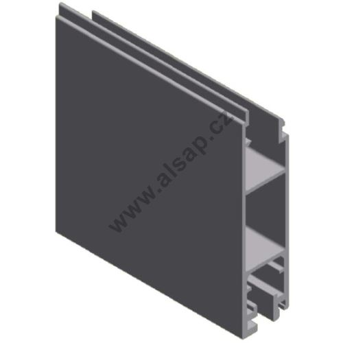 Bottom dropside profile, 100 mm, for sealing - (aluminium/anodised) (817)