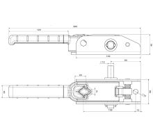 Tension ratchet, square, left-hand, NEW, 12x12 mm (1)