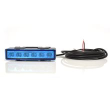LED predator / warning light blue, blue cover, 7 modes, W117, 3m cable (2)