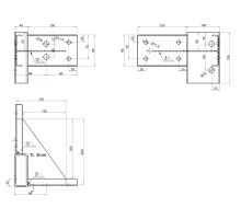 Corner bracket for CS12/108.90 mm, 100/4/40, front, for front reinforcement (1)