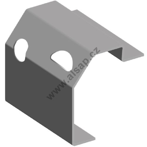 Frame floor profile QST 152 x 27 mm, with holes, steel 4 mm, 6500 / 7300 mm, DEKRA