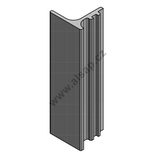 ALSAP centre cover profile T30 × 29 mm, anodised
