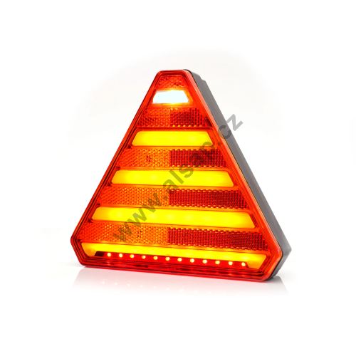 Rear combined LED tail light, 163 x 143 mm, cable, universal with reversing light (7)