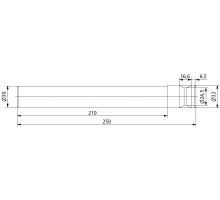 Swing pin for the H11 closure, o30mm, l=250mm, steel (1)