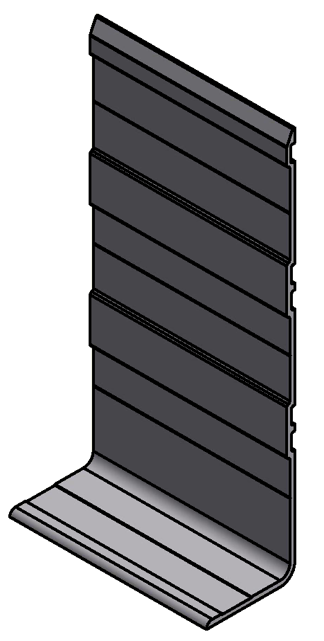 Profil okopový l 200x45mm, síla 3mm - al.