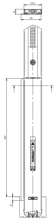 Solidmaster 801 hs/800 p ktl zadní, pro
pl.nástav.