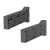 Horizontal toolbox brackets 320 mm, plastic