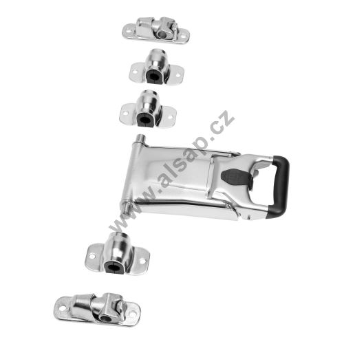 Rod latch/lock o16 mm THIRIET with pull handle, stainless steel