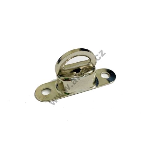 Swivel deck turnbuckle; brass, nickel