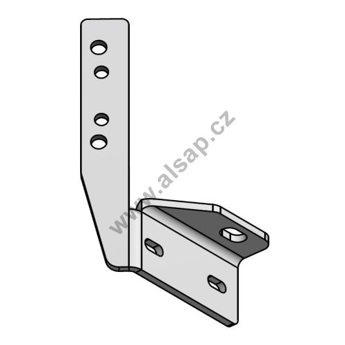 Ratchet holder for post CS12 (CS5) L NEW with plate, angled