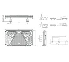 Rear right LED combination light, 245 x 135 x 36 mm, AUTO (2)