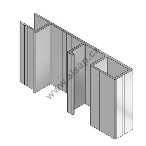 CS12 rear column profile, anodized