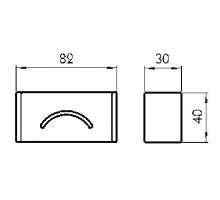 Weld-on lashing ring bracket for frame 100 × 110 mm – 30 mm (1)