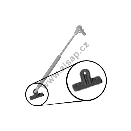 Spare part - plastic holder for gas spring, for BAWER toolboxes