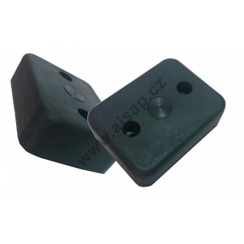 Rubber bumper rectangular 100x75x30 mm
