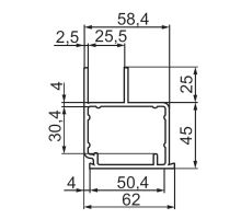 Front profile pillar ARMATON l=1480mm (1)