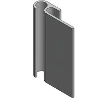 Front profile for tensioning tarpaulin, 2 500 - 6 200 mm